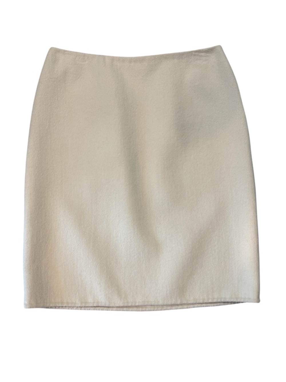 Vintage Michael Kors Collection Angora/Virgin Wool Pencil Skirt - Cream Size 8 - Picture 1 of 10